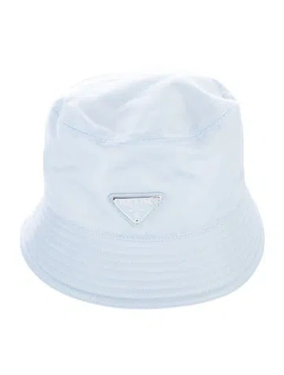 Pre-owned Prada Light Blue Bucket Hat