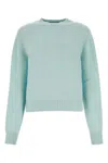 Prada Women Tiffany Cashmere Sweater In Light Blue