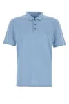 Prada Logoed Polo Shirt In Blue