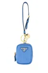 Prada Women Cerulean Blue Re-nylon Re-edition 1978 Key Ring