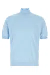 Prada Light Blue Regular Sweaters In Blue