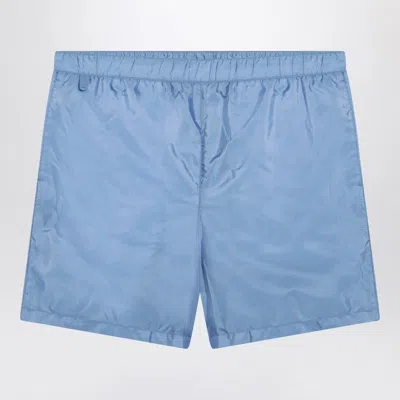 Prada Beachwear Shorts Back Zip Pocket In Multi