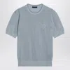 Prada Triangle Logo Perforated T-shirt
