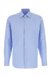 Prada Light Blue Stretch Poplin Shirt