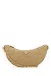 Prada Women's Beige Re-nylondemi-lune Shoulder Bag