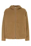 Prada Long-sleeved Casual Jacket In Light Brown