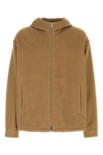 PRADA LIGHT BROWN REGULAR FIT JACKET