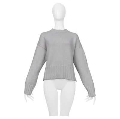 Pre-owned Prada Light Grey Cashmere Sweater 2019 In Gray