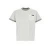 Prada Light Grey Cotton T-shirt In Gray
