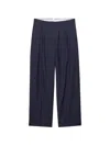 Prada Light Mohair Pants In Blue