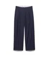 Prada Light Mohair Pants In Blue