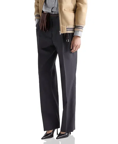 Prada Light Mohair Pants In Pink