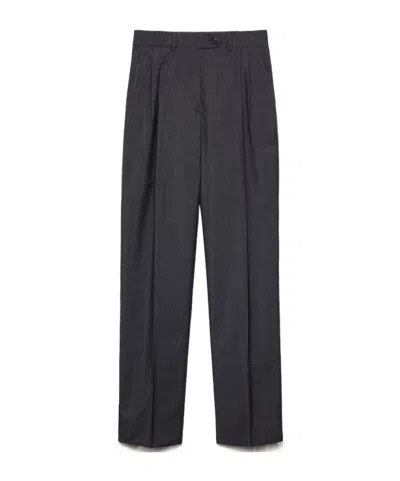 Prada Light Mohair Pants In Gray