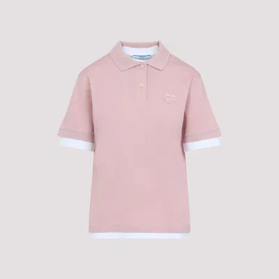 PRADA LIGHT PINK LAYERED POLO