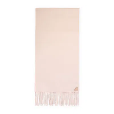 PRADA LIGHT PINK LOGO SCARF