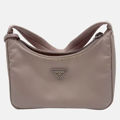 Pre-owned Prada Light Pink Nylon Re-edition 2005 Shoulder Bag