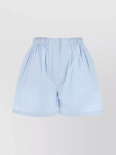 Prada Light Poplin Shorts Back Pocket