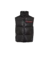 Prada Light Re-nylon Down Vest In Black