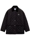 Prada Womens Black Re-nylon Quilted Recycled-nylon Jacket In Black