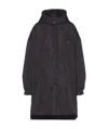 Prada Oversized Light Re-nylon Raincoat In Black