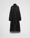 Prada Light Re-nylon Raincoat In Black