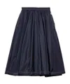 Prada Womens Blue Light Re-nylon Full Midi Skirt In Blue