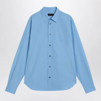 Prada Light Shirt In Blue