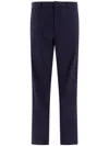 Prada Lightweight Cotton Trousers Clothing In Blue