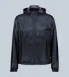 Prada Lightweight Hooded Jacket In Black