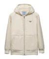 Prada Blousonjacke Aus Leichtem Re-nylon Mit Kapuze In Nude