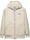 Prada Blousonjacke Aus Leichtem Re-nylon Mit Kapuze In Nude