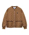 Prada Lightweight Quilted Re-nylon Jacket In Brown