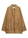 Prada Lightweight Re-nylon Blouson Jacket In Brown