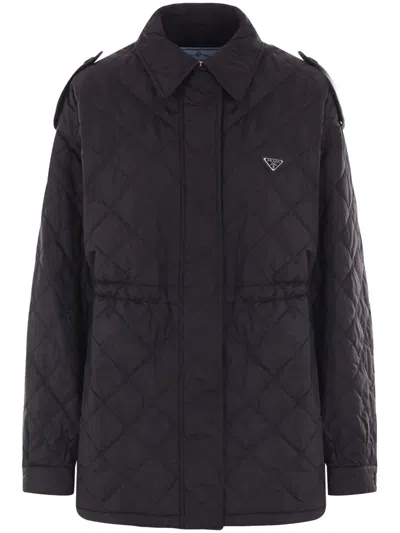 Prada Lightweight Re-nylon Blouson Jacket In F0002 Black