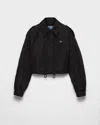 Prada Re-nylon Lightweight Bomber Jacket In Schwarz