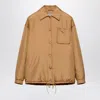 Prada Blousonjacke Aus Leichtem Re-nylon In Brown