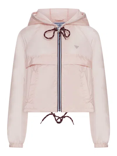Prada Lightweight Re-nylon Jacket In Pink