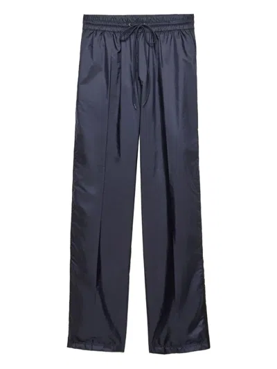 Prada Re-nylon Pants Elastic Waistband In Blue