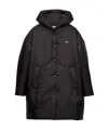 Prada Lightweight Re-nylon Raincoat In Black