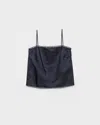 Prada Lightweight Re-nylon Top In Blue