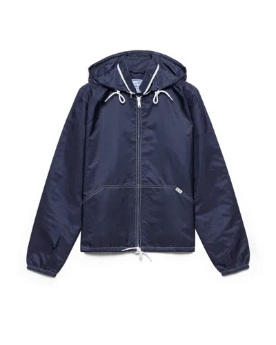 Prada Blousonjacke Aus Leichtem Re-nylon In Blue