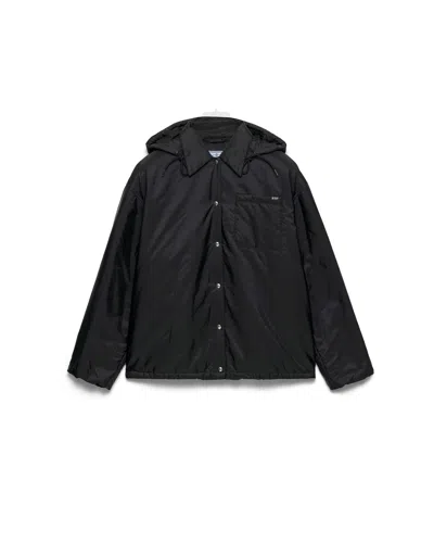 Prada Lightweight Re-nylon Blouson Jacket In Black