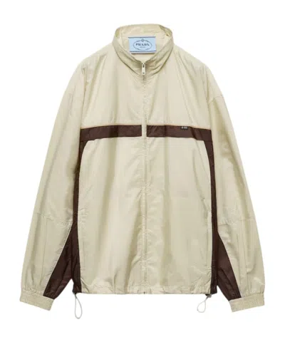 Prada Lightweight Re-nylon Jacket In Neutral