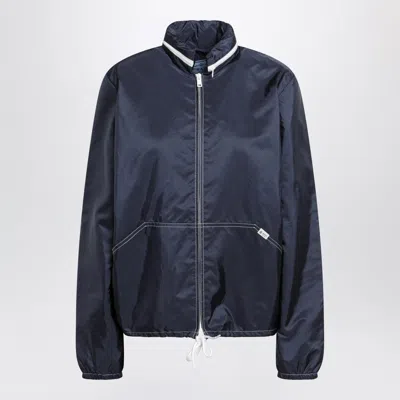 Prada Lightweight Re-nylon Mini Jacket In Blue