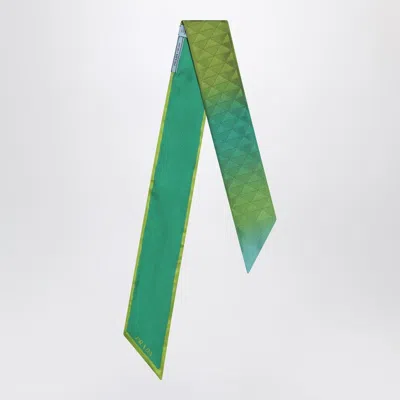 Prada Lime Coloured Ribbon In Silk Twill Women In Green