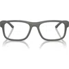 Prada Linea Rossa 52mm Rectangular Optical Glasses In Transparent