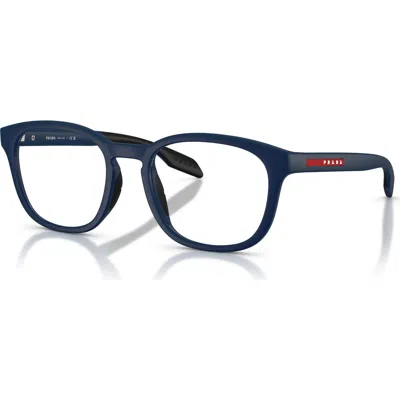 Prada Linea Rossa 53mm Phantos Optical Glasses In Blue