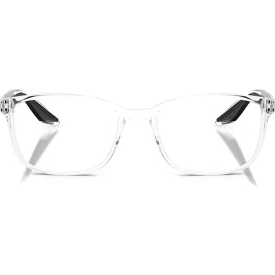 Prada Linea Rossa 53mm Pillow Optical Glasses In Transparent