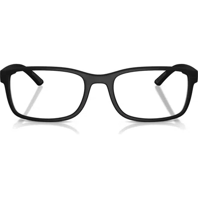 Prada Linea Rossa 53mm Pillow Optical Glasses In Black