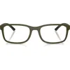Prada Linea Rossa 53mm Pillow Optical Glasses In Green